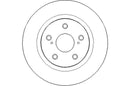 Disctech Brake Disc (Single) - Fits Toyota - ABD2268 - Rear Axle