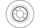 Disctech Brake Disc (Single) - Fits Audi, Citroën - ABD2298 - Rear Axle
