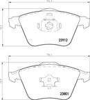 Mintex Brake Pad Set fits -Ford Mazda Saab Volvo MDB2749 (also fits other vehicles)