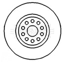 Borg & Beck Brake Disc (Pair)  - BBD4439