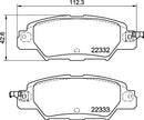 Mintex Brake Pad Set fits -Mazda MDB3866 (also fits other vehicles)