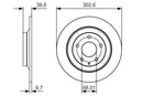 Bosch Brake Disc Pair Part No - 0986479C28