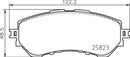 Mintex Brake Pad Set fits - MDB3888 (also fits other vehicles)