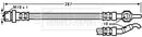 Borg & Beck Brake Hose  - BBH7249 fits Toyota Celica 99-06