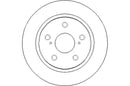 Disctech Brake Disc (Single) - Fits Toyota - ABD2606 - Rear Axle