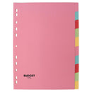 Lyreco Assorted Colour A4 10 Part Dividers - 160gsm - 2519153