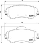 Mintex Brake Pad Set fits -Citroën MDB3174 (also fits other vehicles)