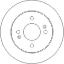 Disctech Brake Disc (Single) - Fits Audi, Hyundai - ABD3297 - Rear Axle