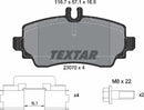 Mercedes-Benz, Brake Pad Set - Textar 2307003