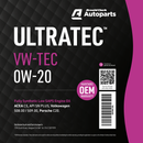 Ultratec VW-TEC 0W20 - 20 Litre Engine Oil