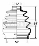 First Line Cv Joint Boot Kit  - FCB2894 fits Fiat Panda II
