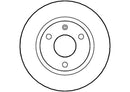 Disctech Brake Disc (Single) - Fits Citroën, Vw - ABD2868 - Front Axle