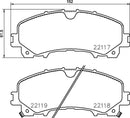 Mintex Brake Pad Set fits -Infiniti Nissan Renault MDB3748 (also fits other vehicles)