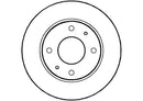 Disctech Brake Disc (Single) - Fits Hyundai, Lexus - ABD2844 - Front Axle