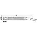 Borg & Beck Brake Hose  - BBH7215 fits Toyota Avensis T25