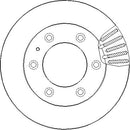 Disctech Brake Disc (Single) - Fits Ford, Renault - ABD2880 - Front Axle