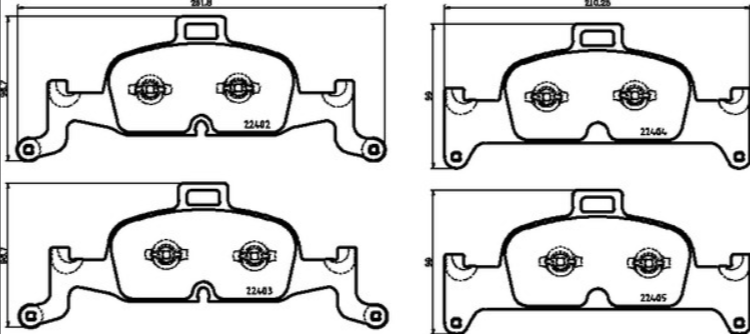 Brembo Brake Pad Set - P85164