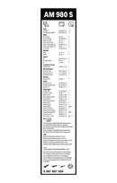 Bosch Aerotwin MultiClip Set of Front Wiper Blades - 600/475mm - AM980S