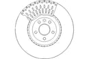 Disctech Brake Disc (Single) - Fits Jaguar, Volvo - ABD3350 - Front Axle