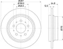 Mintex Brake Discs fits -Volvo S287:5 MDC1434C (also fits other vehicles)