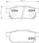 Mintex Brake Pad Set fits -ACura Honda MG Rover MDB1411 (also fits other vehicles)