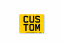 4D Rear Aluminium Number Plate Motorcycle 235 X 178|Standard