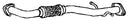 Klarius GM754T - Centre Pipe  - Fits Opel Astra J 2.0CDTI