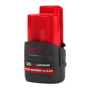 Milwaukee M12 2.5 Ah High Output Battery Pack - 4932480164