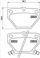 Brembo Brake Pad Set - P83052