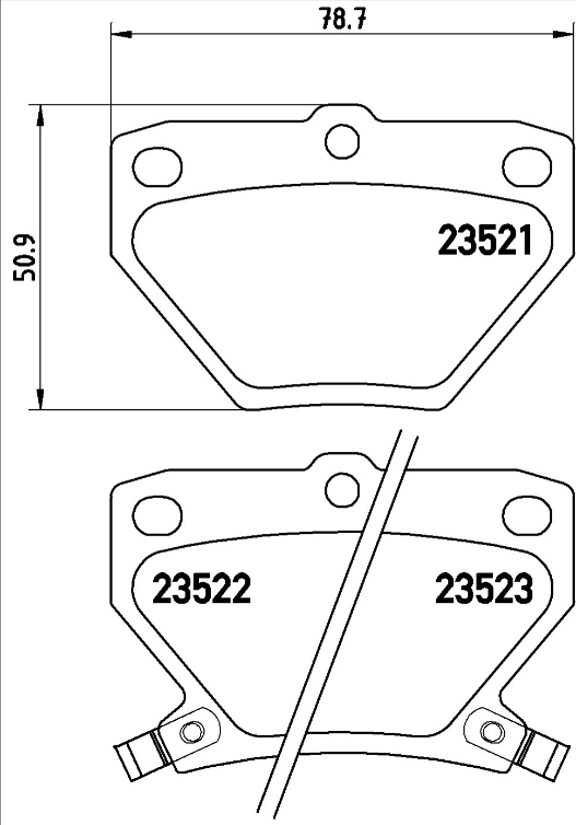 Brembo Brake Pad Set - P83052