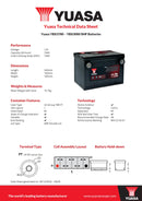 Yuasa YBX3780 - 780 SMF Car Battery - 4 Year Warranty