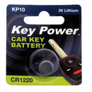 Key Power Coin Cell Battery CR1220 - Lithium 3V - Box of 10 - CR1220KP-PK10