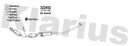 Klarius 322452 - Catalyst Type Approved Withpip  - Fits Toyota Prius 1.5i