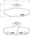 Mintex Brake Pad Set fits -Daewoo Mitsubishi Ssangyong MDB1957 (also fits other vehicles)