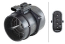 HELLA 8ET 358 095-271 Mass Air Flow Sensor - 4-pin connector - Pipe-neck