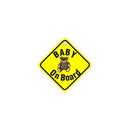 Castle Promotions Suction Cup Diamond Sign - Yellow - Baby On Board - DH01