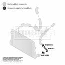 Borg & Beck Turbo Hose  - BTH1167 fits VAG A3,Altea,XL,Yeti,Golf 03-