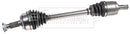 Borg & Beck Driveshaft - LH - BDS1678