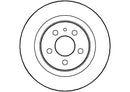 Disctech Brake Disc (Single) - Fits Citroën, Ford - ABD2827 - Rear Axle