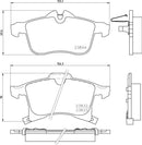 Mintex Brake Pad Set fits -Chevrolet Opel Vauxhall MDB2633 (also fits other vehicles)