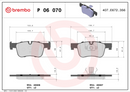 Brembo Brake Pad Set - P06070