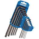 Draper AF Hex Key Set Ball END 10pc - 33716