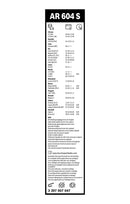 Bosch Aerotwin Front Wiper Blade Set - 600/450mm - AR604S