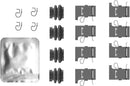 Mintex Brake Pad Fitting Kit  - MBA0084