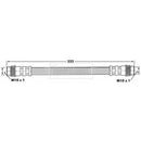Borg & Beck Brake Hose  - BBH6832 fits Peugeot 206 98-