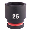 Milwaukee Hex socket ShW 1/2 STD 26mm-1pc - 4932480320