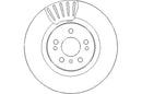 Disctech Brake Disc (Single) - Fits Mercedes-benz - ABD3075 - Front Axle