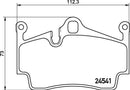 Mintex Brake Pad Set fits -Porsche MDB2889 (also fits other vehicles)