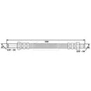 Borg & Beck Brake Hose  - BBH6525 fits MGB GT,Midget,Sprite