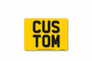 4D Rear Aluminium Number Plate SSQ 284 X 210|Standard